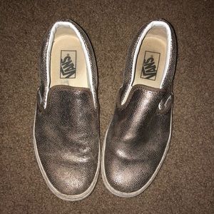 Gold shimmer vans